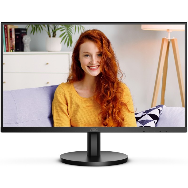 TFT 27" AOC U27B3M, 4K UHD, VA, 2xHDMI, DP, колонки, чорний