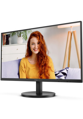 TFT 27" AOC U27B3M, 4K UHD, VA, 2xHDMI, DP, колонки, чорний