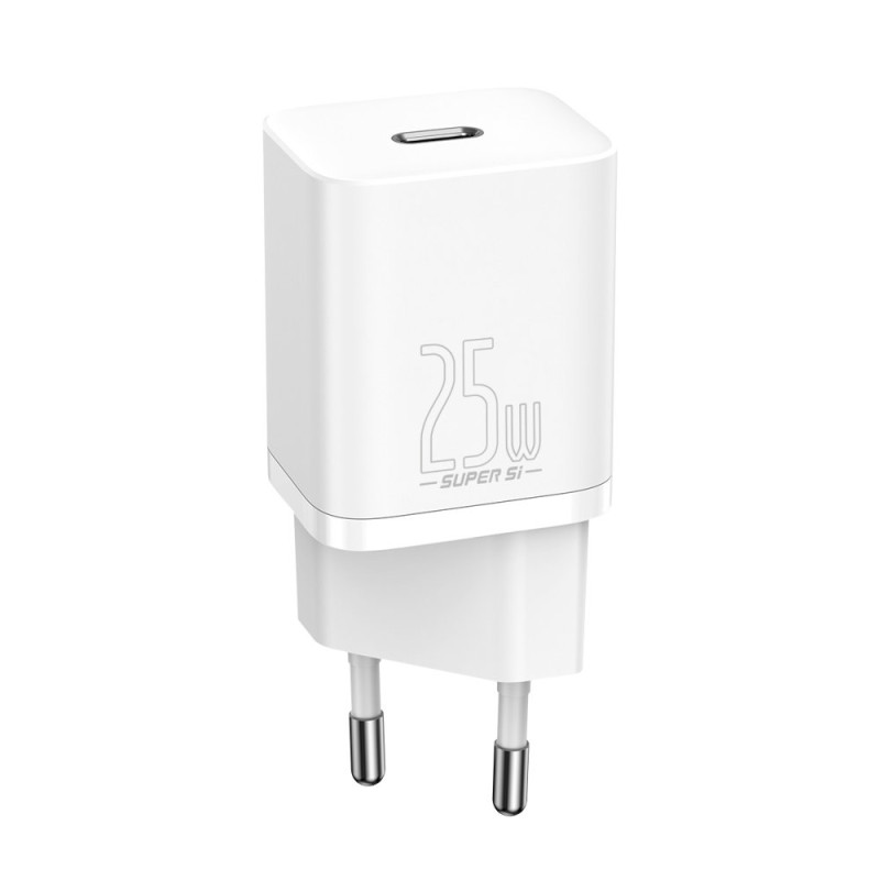 Зарядний пристрій 1xUSB 25W (USB-C) Білий Baseus