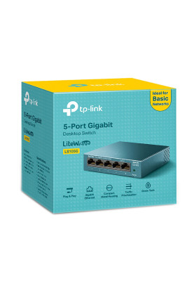 Комутатор TP-Link LiteWave LS105G 5xGE некерований метал. корпус