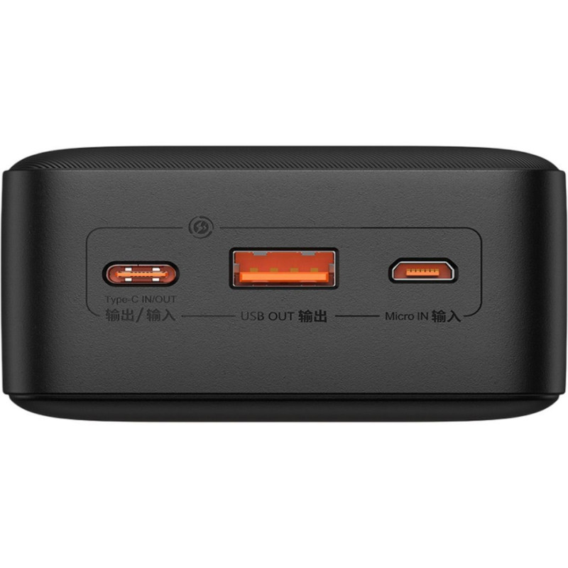 УМБ Baseus 30000mAh Airpow 20W PD,QC 3.0 USB-A, USB-C In/Out, Micro USB Black