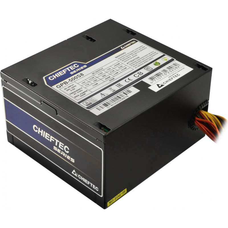 Блок Живлення 500W Chiefteс i-ARENA GPB-500S8, 120 mm, >85%, Bulk