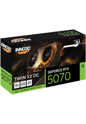 GeForce RTX5070 Inno3D TWIN X2 OC, 12GB GDDR7, 192bit, PCI Express 5.0