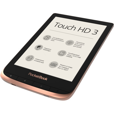 Електронна книжка PocketBook 632 Touch HD3, Copper