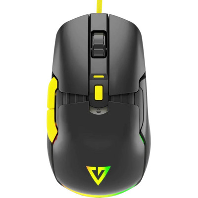 Мишка  Modecom Jager Volcano, ігрова, 12400dpi., 7кн.,RGB, Hot-Swap, custom., чорна