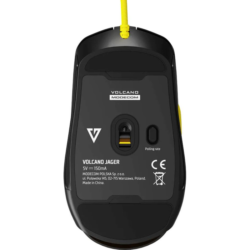 Мишка  Modecom Jager Volcano, ігрова, 12400dpi., 7кн.,RGB, Hot-Swap, custom., чорна
