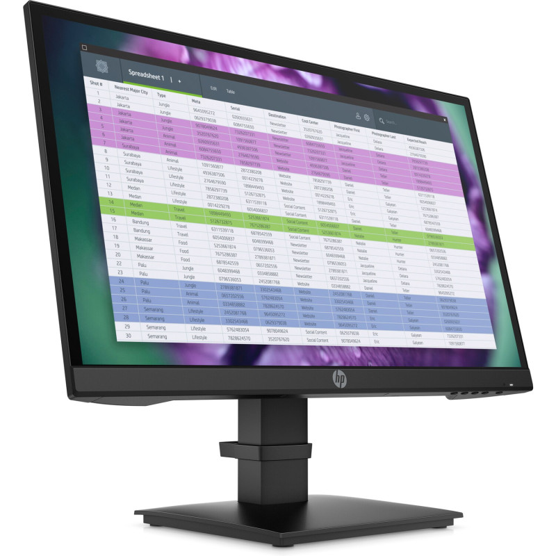 Монітор TFT 21.5" HP P22 G4 FHD IPS ,VGA, DP, HDMI, темно сірий