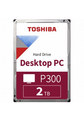 Накопичувач HDD 2000Gb, 5400, Toshiba P300, 128M, SATA III (HDWD220EZSTA)