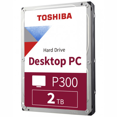 Накопичувач HDD 2000Gb, 5400, Toshiba P300, 128M, SATA III (HDWD220EZSTA)