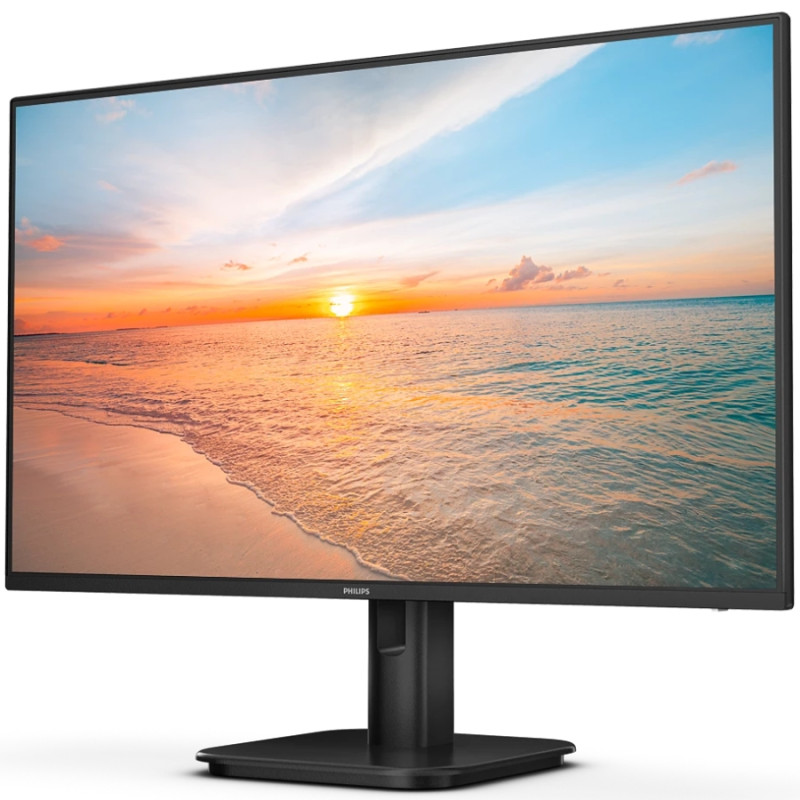TFT 23.8" Philips 24E1N1200A, IPS, 120hz, VGA, HDMI, DP, колонки, чорний