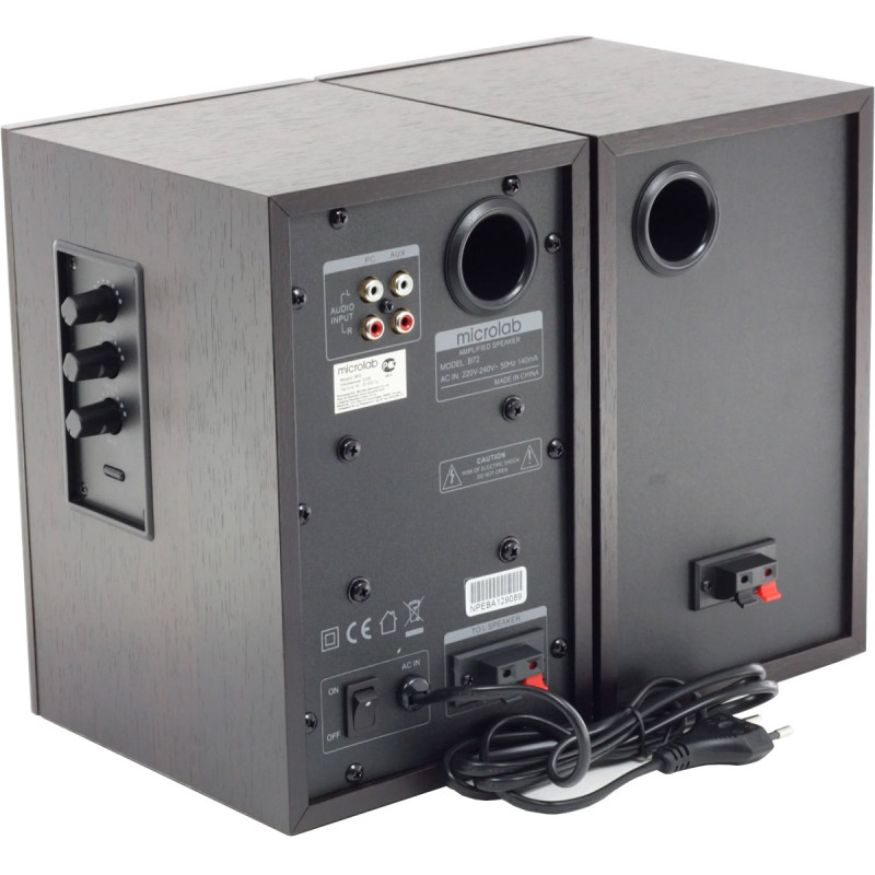 Акустична система 2.0 Microlab B-72, 24Вт., темне дерево
