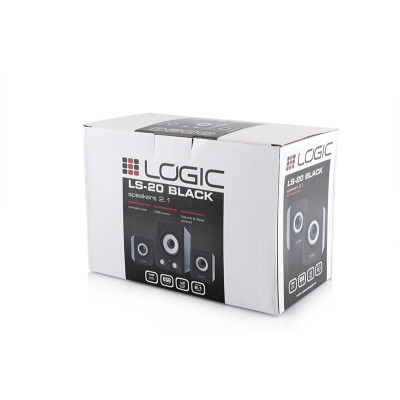 Акустична система 2.1  LogicConcept LS-20, 11Вт, USB живлення, чорна