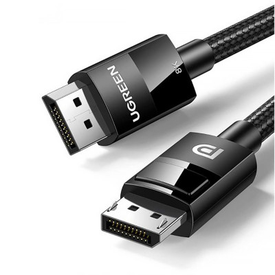 Кабель DisplayPort M - M V1.4 8K 3м Plastic Case Braided Cable DP114 Чорний UGREEN Кабель DisplayPort M - M V1.4 8K 3м Plastic Case Braided Cable DP114 Чорний UGREEN