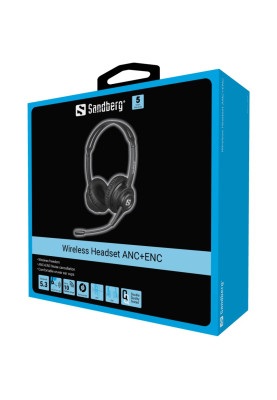 Гарнітура Sandberg Wireless Headset ANC+ENC, Bluetooth, Black