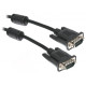 Кабель VGA 15M-15M, 1.8 м, з 2 феритами, Maxxter