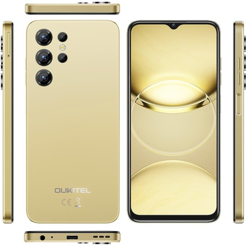 Смартфон Oukitel C1pro 6.52" HD /4GB/256GB/ T606 /5150mAh/ 13+5Мп / Gold
