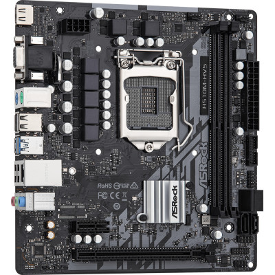 ASRock H510M-HVS R2.0/REF (1200/H510, 2*DDR4, 1xPCIex16, HDMI/VGA, 4xSATAІІІ, GLan, 7.1ch, mATX)