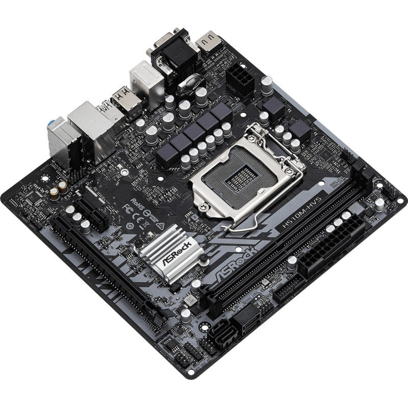 ASRock H510M-HVS R2.0/REF (1200/H510, 2*DDR4, 1xPCIex16, HDMI/VGA, 4xSATAІІІ, GLan, 7.1ch, mATX)