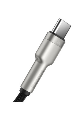 Кабель USB3.1 AM-Type-C M, 0.25 м, 6.0A, (66W) Cafule Series Metal Data Cable Чорний, CAKF Baseus