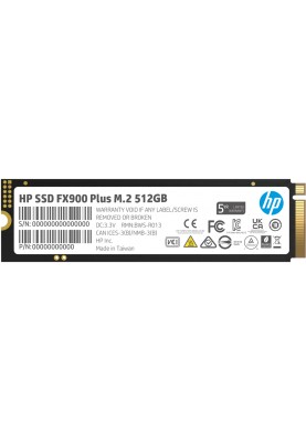 SSD 512Gb HP FX900 Plus M.2 2280 PCIe Gen4 x4 3D NAND, Retail