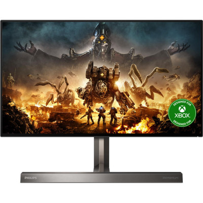 Монітор TFT 27" Philips 279M1RV, Nano IPS, 4K UHD, 144 Hz, 1 мс, DisplayHDR 600, 3хHDMI, DP, USB-C, USB-hub, HAS, Ambiglow, колонки, чорний