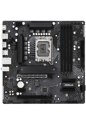 ASRock B760M PG LIGHTNING/D4 (1700/B760, 4*DDR4, 2xPCIex16, 4xSATAІІІ, 3xM.2, GLan, 7.1ch, mATX)