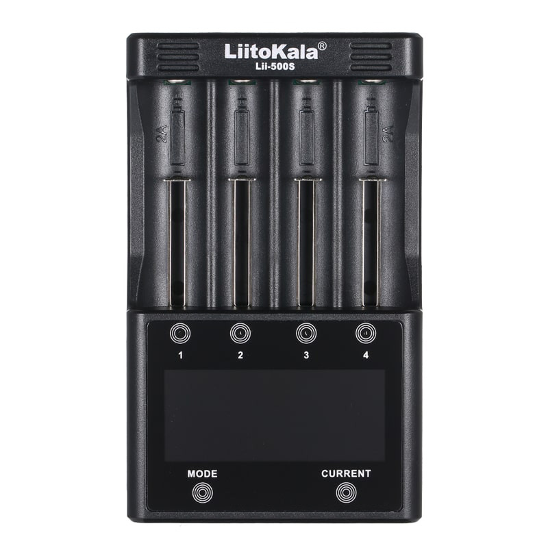 Зарядний пристрій LiitoKala Lii-500S, 4x(Lion/NiMH/NiCd), Power Bank, discharge function, display