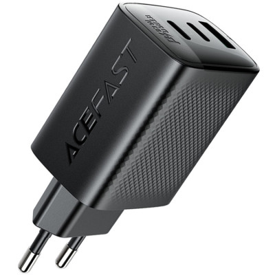 Зарядний пристрій 3xUSB 67W (2xUSB-C+USB-C) Gan A108 Fast Charger Black Acefast
