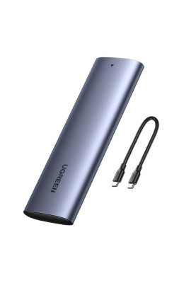 Зовнішня кишеня для SSD M.2 (NVME) M-KEY UGREEN 3.1 GEN2 CM400 сіра