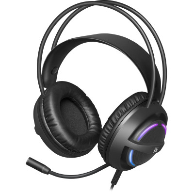 Ігрова гарнітура Defender Dexter RGB, кабель 2.2 м, чорна