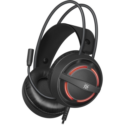 Ігрова гарнітура Defender Dexter RGB, кабель 2.2 м, чорна