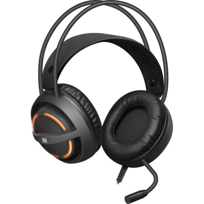 Ігрова гарнітура Defender Dexter RGB, кабель 2.2 м, чорна