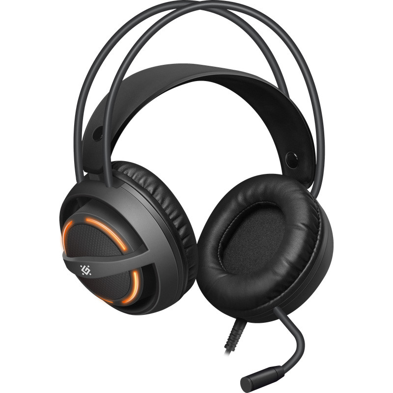 Ігрова гарнітура Defender Dexter RGB, кабель 2.2 м, чорна