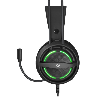 Ігрова гарнітура Defender Dexter RGB, кабель 2.2 м, чорна