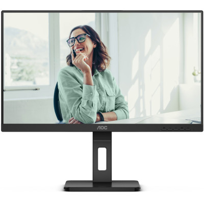 Монітор TFT 23.8" AOC 24P3CV, IPS, 75Hz, HDMI, DP,  USB-С, RJ-45, USB-hub, HAS, Pivot, колонки, чорний