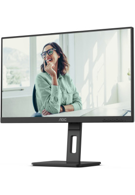 Монітор TFT 23.8" AOC 24P3CV, IPS, 75Hz, HDMI, DP,  USB-С, RJ-45, USB-hub, HAS, Pivot, колонки, чорний