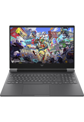 Ноутбук HP Victus 16-s1024ua 16.1" FHD IPS,300n/Ryz5 8645HS (5.0)/16Gb/SSD512Gb/RTX 4050,6GB/Підсв/DOS/Сірий (B83BTEA)