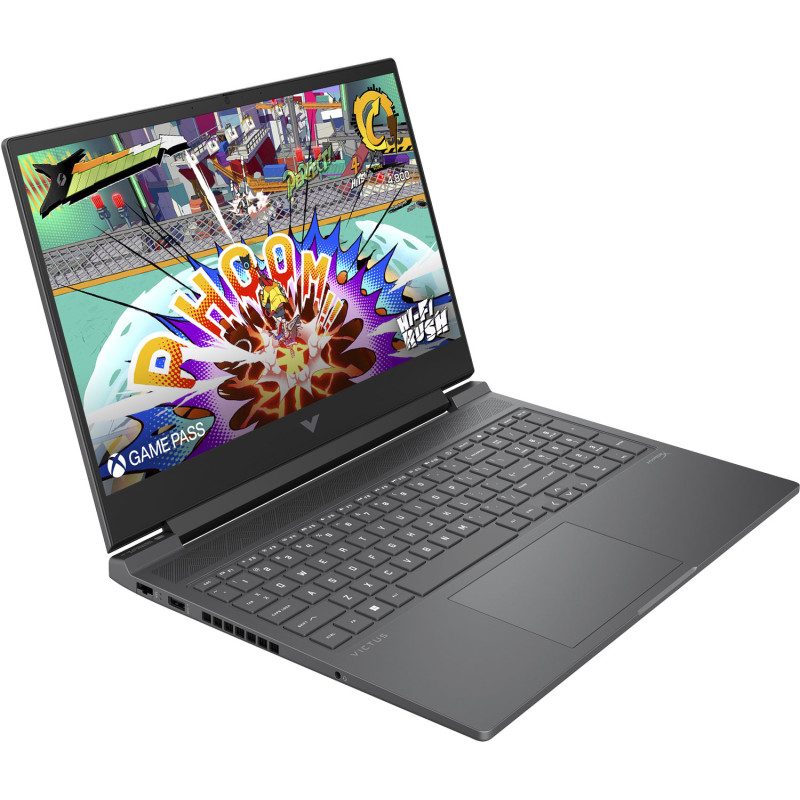 Ноутбук HP Victus 16-s1024ua 16.1" FHD IPS,300n/Ryz5 8645HS (5.0)/16Gb/SSD512Gb/RTX 4050,6GB/Підсв/DOS/Сірий (B83BTEA)