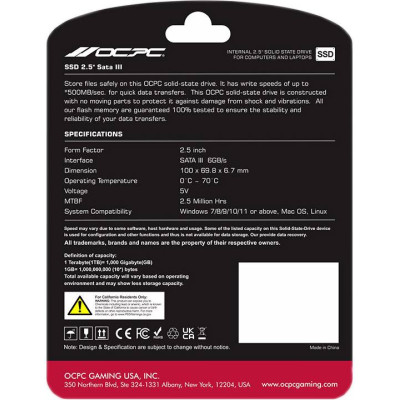 Пам'ять SSD 2TB OCPC XTL-200 2.5" SATA III, Retail