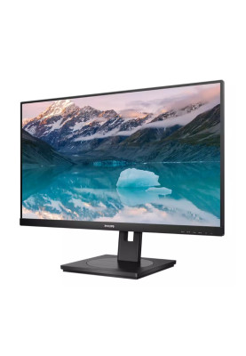 Монітор TFT 23.8" Philips 242S9JML, FHD, VA, 75Гц, D-Sub, DVI-D, HDMI, DP, USB-hub, HAS, Pivot, колонки, чорний