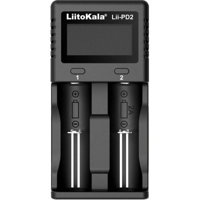 Зарядний пристрій LiitoKala Lii-PD2, 2x(LiOn/LiFePO4/NiMH/NiCd), display Зарядний пристрій LiitoKala Lii-PD2, 2x(LiOn/LiFePO4/NiMH/NiCd), display