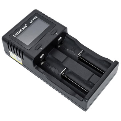Зарядний пристрій LiitoKala Lii-PD2, 2x(LiOn/LiFePO4/NiMH/NiCd), display Зарядний пристрій LiitoKala Lii-PD2, 2x(LiOn/LiFePO4/NiMH/NiCd), display
