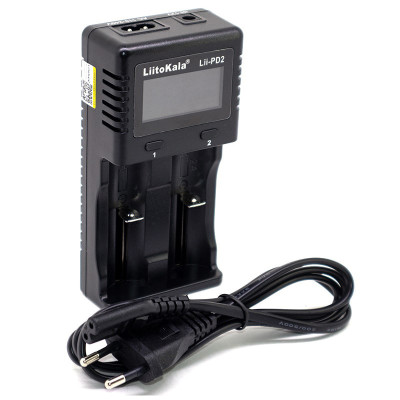 Зарядний пристрій LiitoKala Lii-PD2, 2x(LiOn/LiFePO4/NiMH/NiCd), display Зарядний пристрій LiitoKala Lii-PD2, 2x(LiOn/LiFePO4/NiMH/NiCd), display