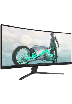 TFT 34" Philips 34M2C3500L, VA, вигнутий, WQHD, 180Hz, 0,5 ms, 2xHDMI, DP, сірий