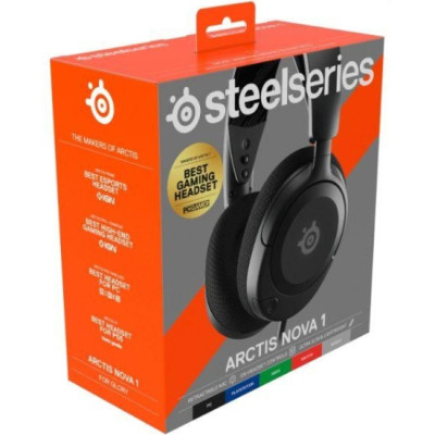 Ігрова гарнітура SteelSeries Arctis Nova 1 Black MultiPlatform Ігрова гарнітура SteelSeries Arctis Nova 1 Black MultiPlatform