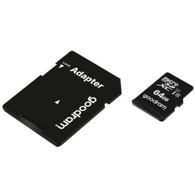 Memory card microSDXC 64Gb GoodRAM (class10) UHS I Retail + Adapter Memory card microSDXC 64Gb GoodRAM (class10) UHS I Retail + Adapter