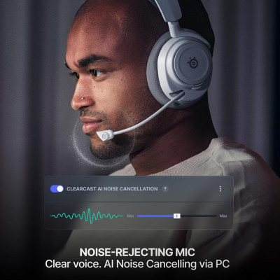 Ігрова гарнітура SteelSeries Arctis Nova 7X Gen 2 Wireless White PC/PS/SW/MAC/MOB Ігрова гарнітура SteelSeries Arctis Nova 7X Gen 2 Wireless White PC/PS/SW/MAC/MOB