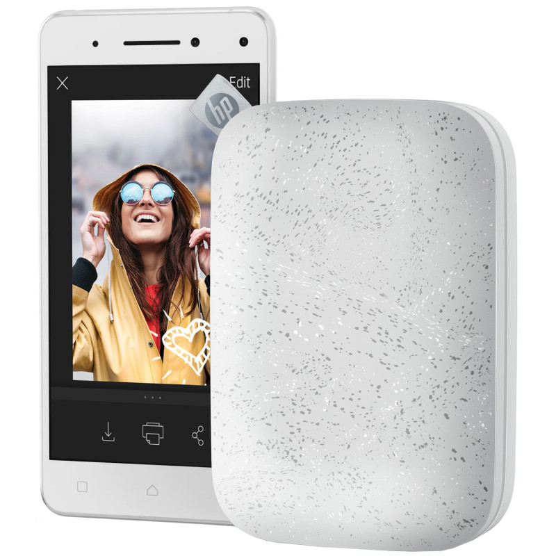 Фотодрукарка портативна HP Sprocket White (2"x3",313x400dpi,Zink, 64MB,Bluetooth, колір білий)