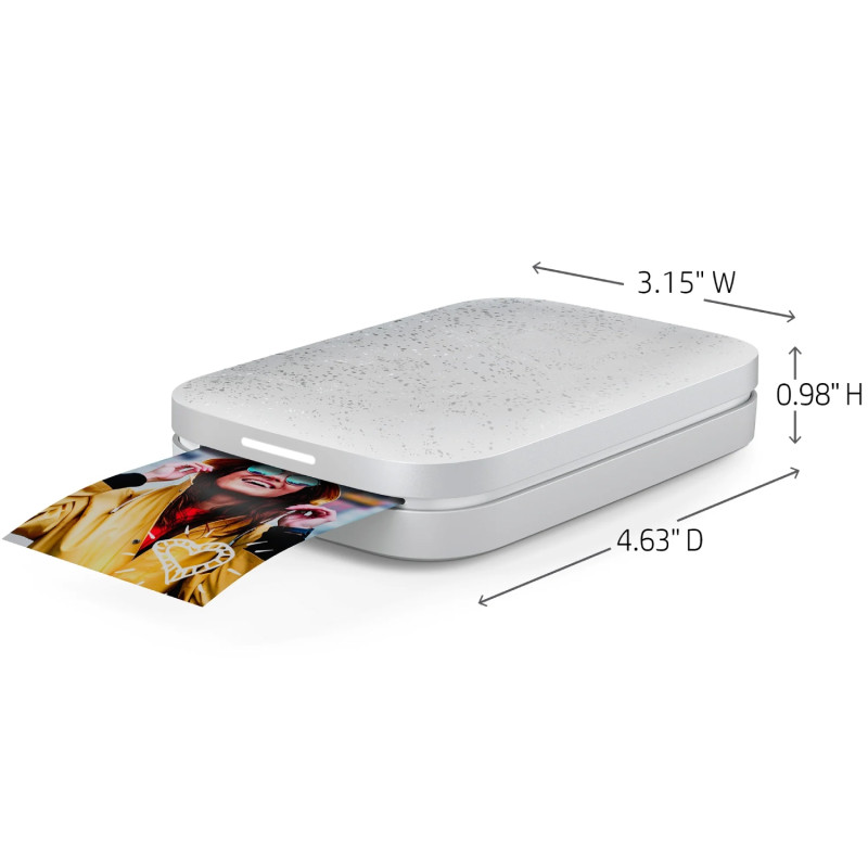 Фотодрукарка портативна HP Sprocket White (2"x3",313x400dpi,Zink, 64MB,Bluetooth, колір білий)