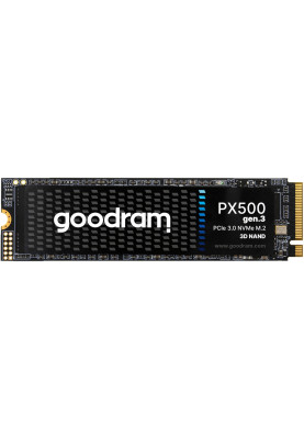 SSD 1Tb GoodRAM PX500 M.2 2280 PCIe Gen 3x4 NVMe 3D NAND, Retail